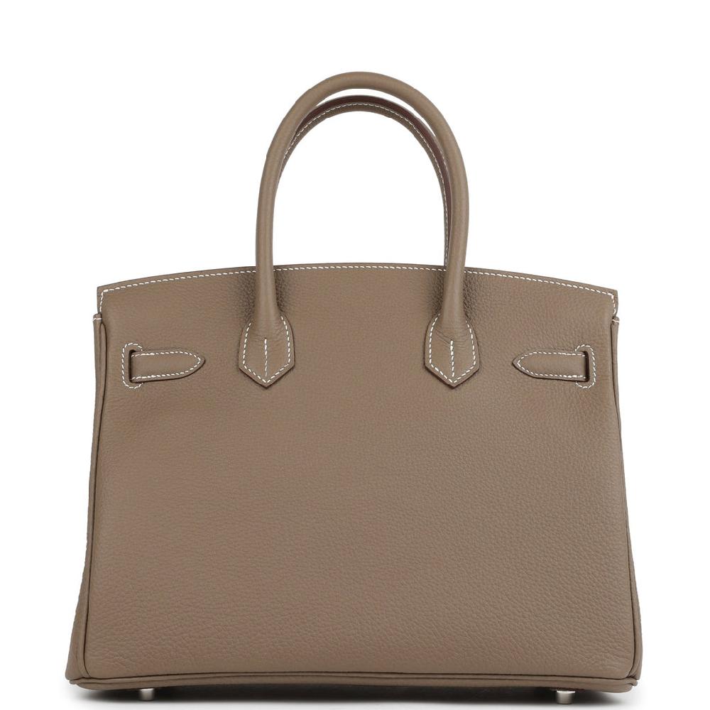 Hermes Birkin 30 Etoupe Togo Palladium Hardware