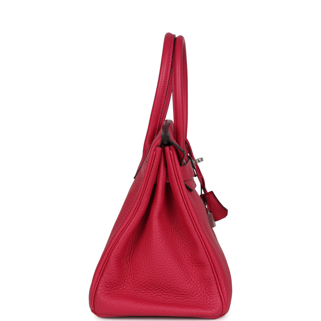 Hermes Birkin 30 Framboise Togo Palladium Hardware