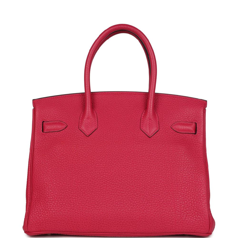 Hermes Birkin 30 Framboise Togo Palladium Hardware