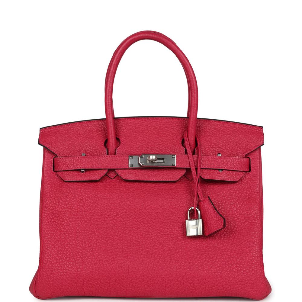 Hermes Birkin 30 Framboise Togo Palladium Hardware