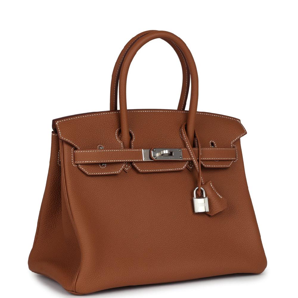 Hermes Birkin 30 Gold Togo Palladium Hardware