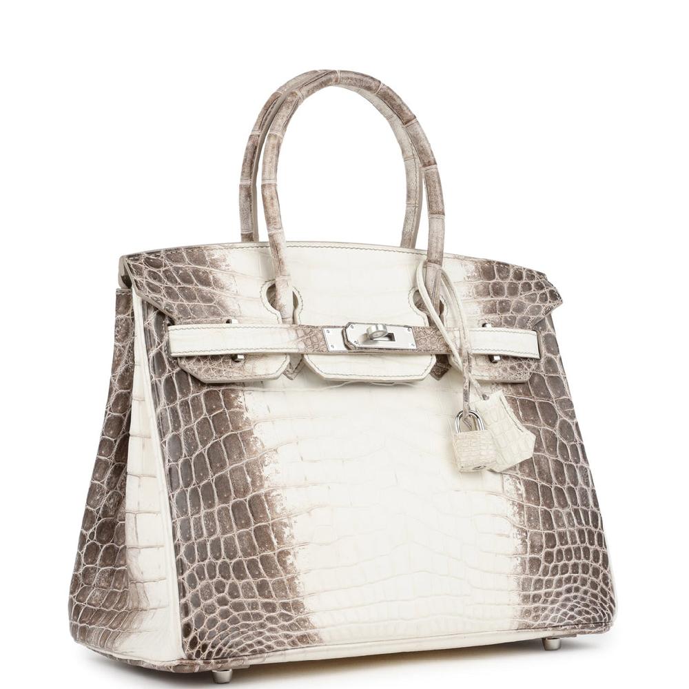 Hermes Birkin 30 Himalaya Niloticus Crocodile Palladium Hardware