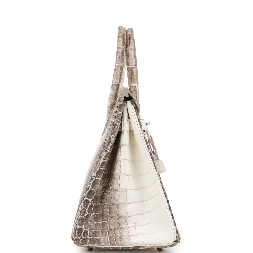 Hermes Birkin 30 Himalaya Niloticus Crocodile Palladium Hardware