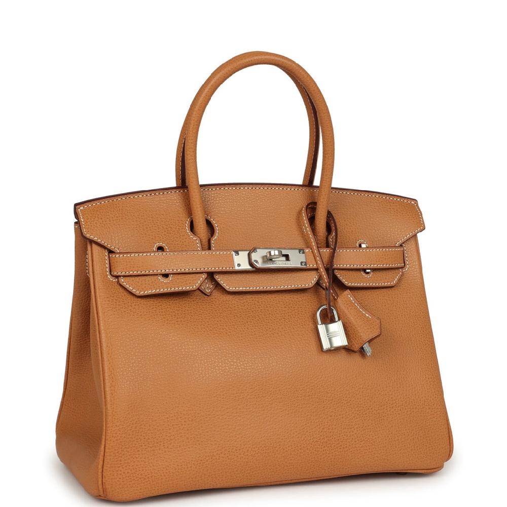 Hermes Birkin 30 Natural Vache Liegee Palladium Hardware