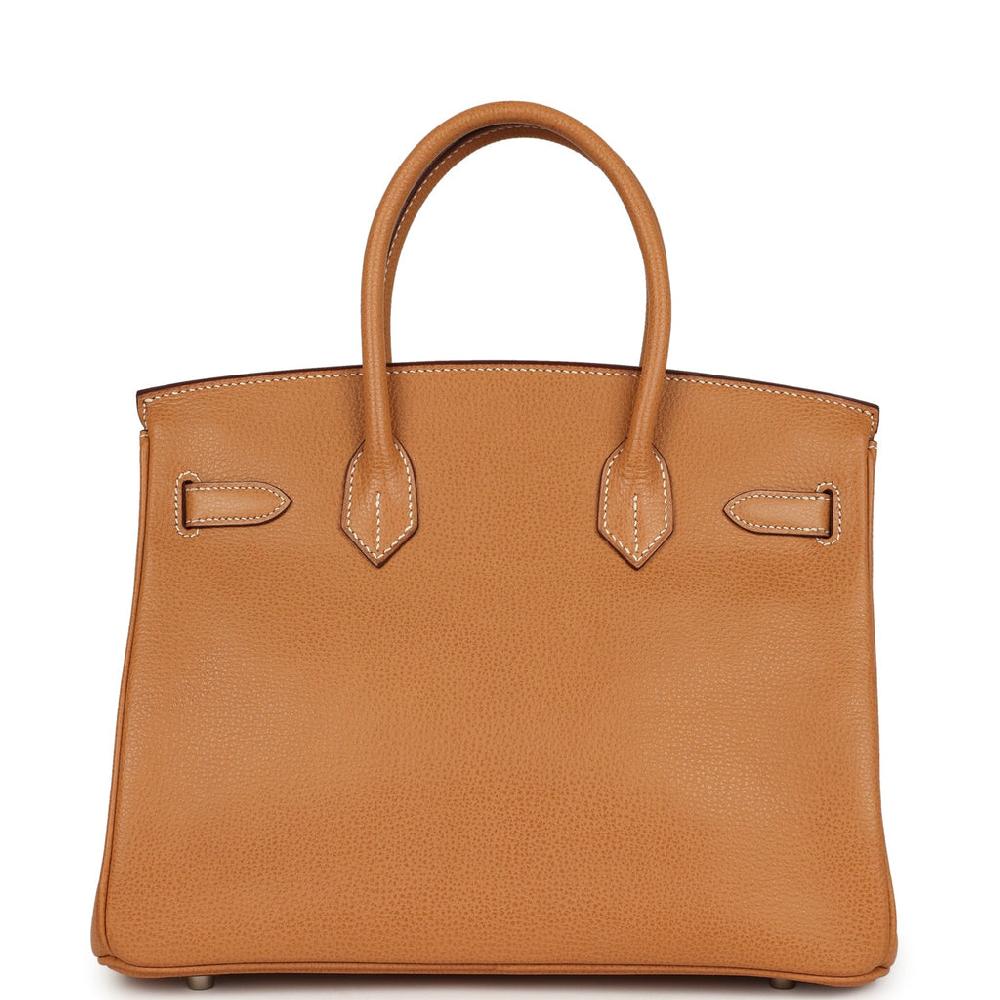 Hermes Birkin 30 Natural Vache Liegee Palladium Hardware