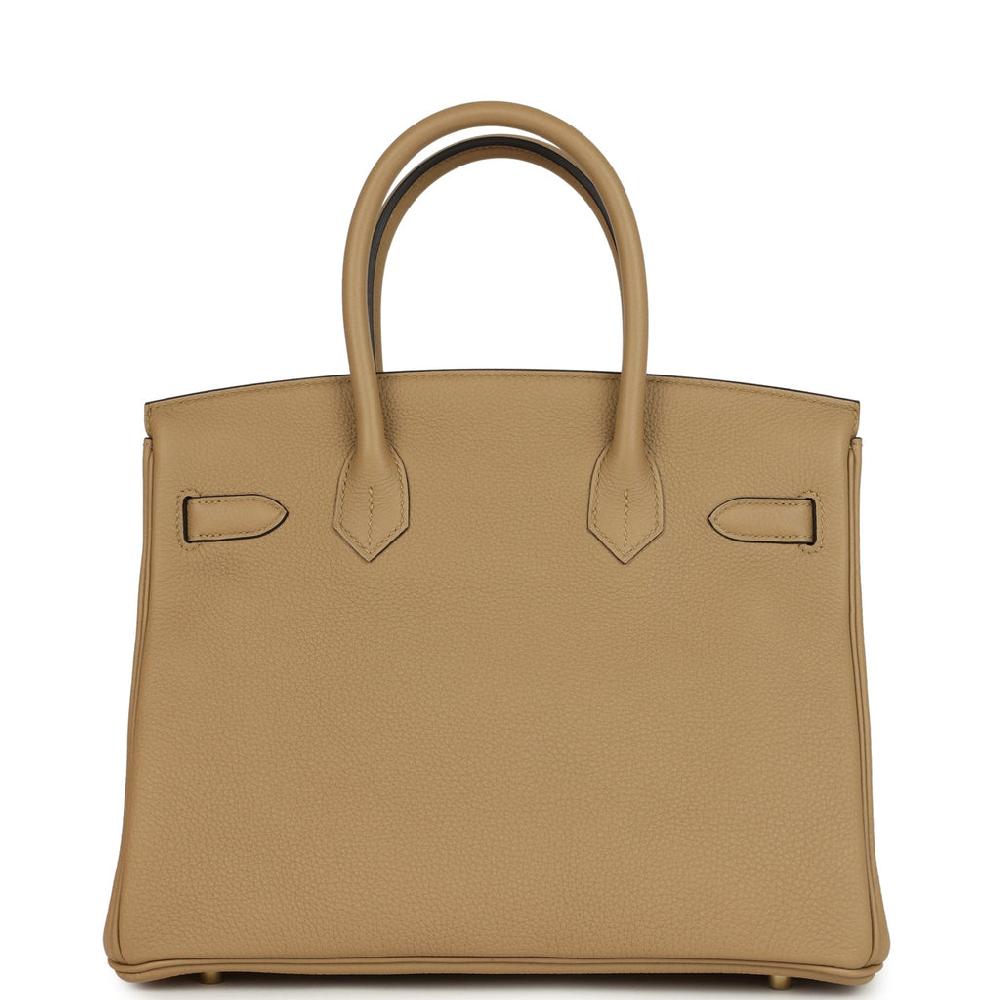 Hermes Birkin 30 Poussiere Togo Permabrass Hardware