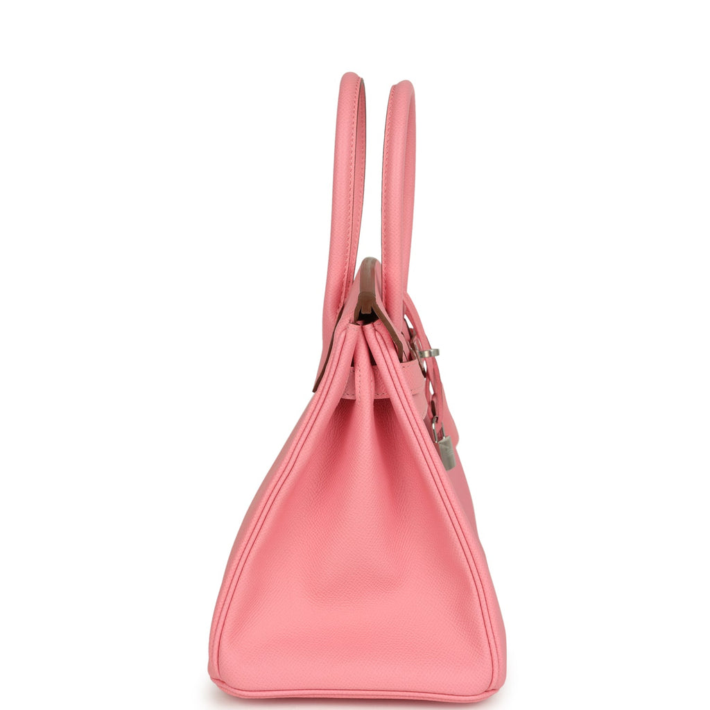 Hermes Birkin 30 Rose Confetti Epsom Palladium Hardware