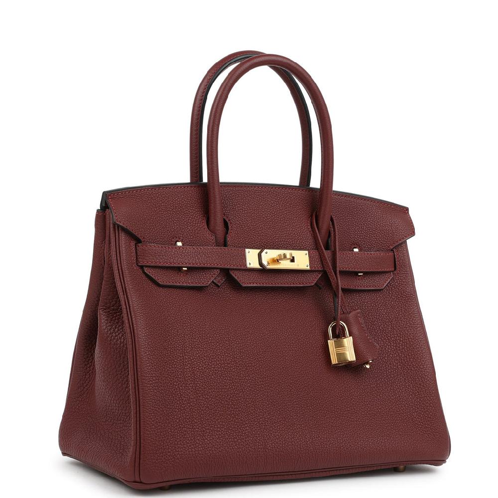 Hermes Birkin 30 Rouge H Togo Gold Hardware