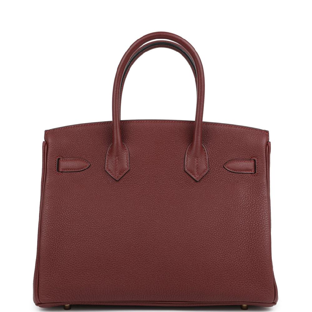 Hermes Birkin 30 Rouge H Togo Gold Hardware