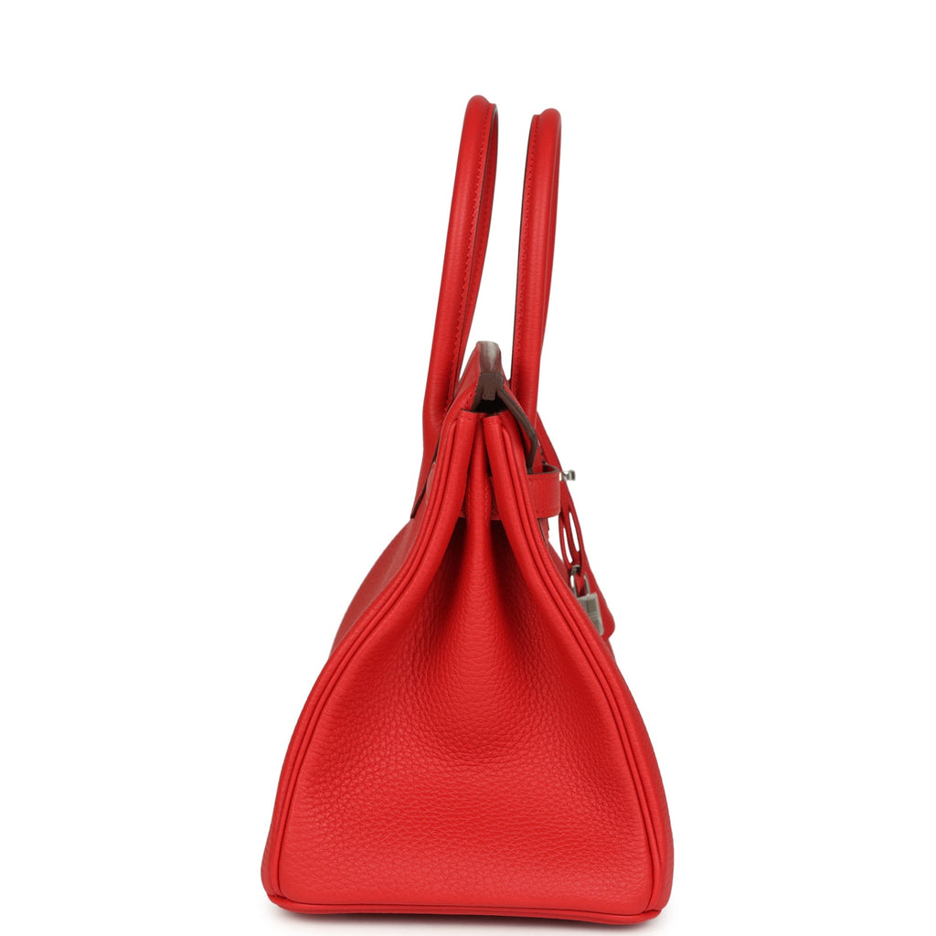 Hermes Birkin 30 Rouge Radieux Togo Palladium Hardware