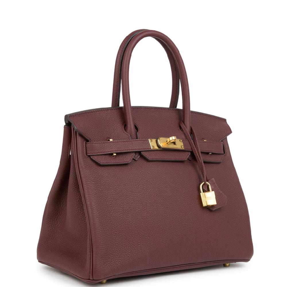 Hermes Birkin 30 Rouge Sellier Togo Gold Hardware
