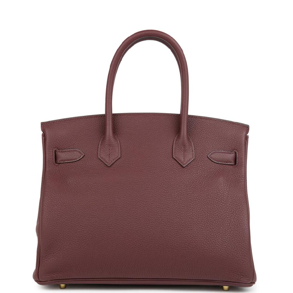 Hermes Birkin 30 Rouge Sellier Togo Gold Hardware