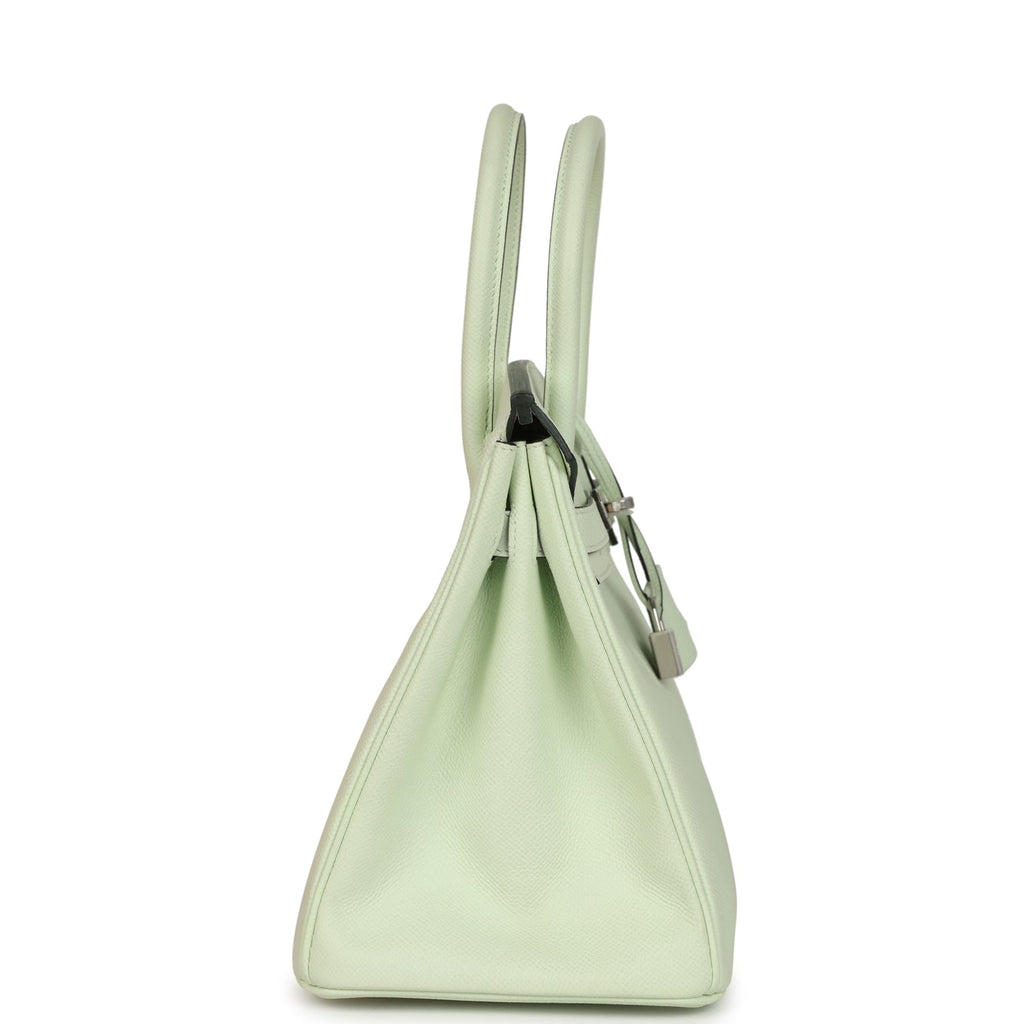 Hermes Birkin 30 Vert Fizz Epsom Palladium Hardware