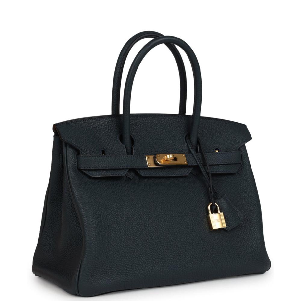 Hermes Birkin 30 Vert Rousseau Togo Gold Hardware