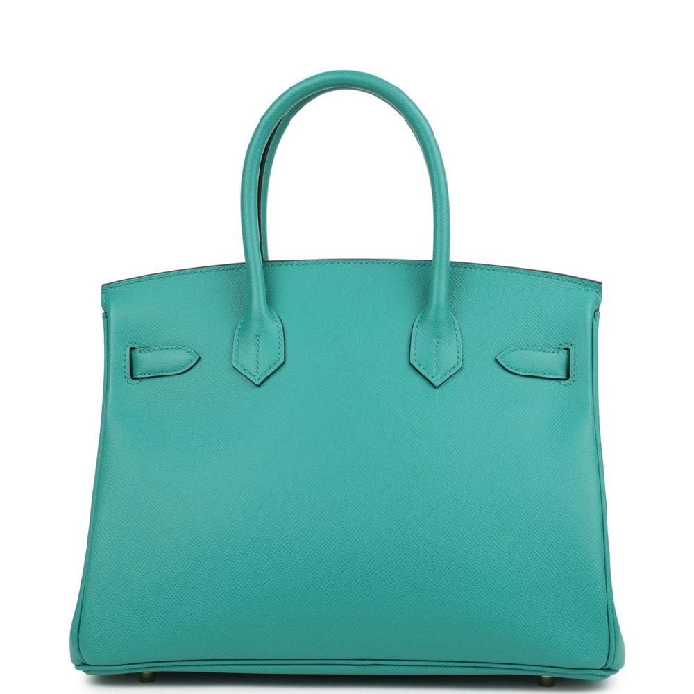 Hermes Birkin 30 Vert Verone Epsom Gold Hardware