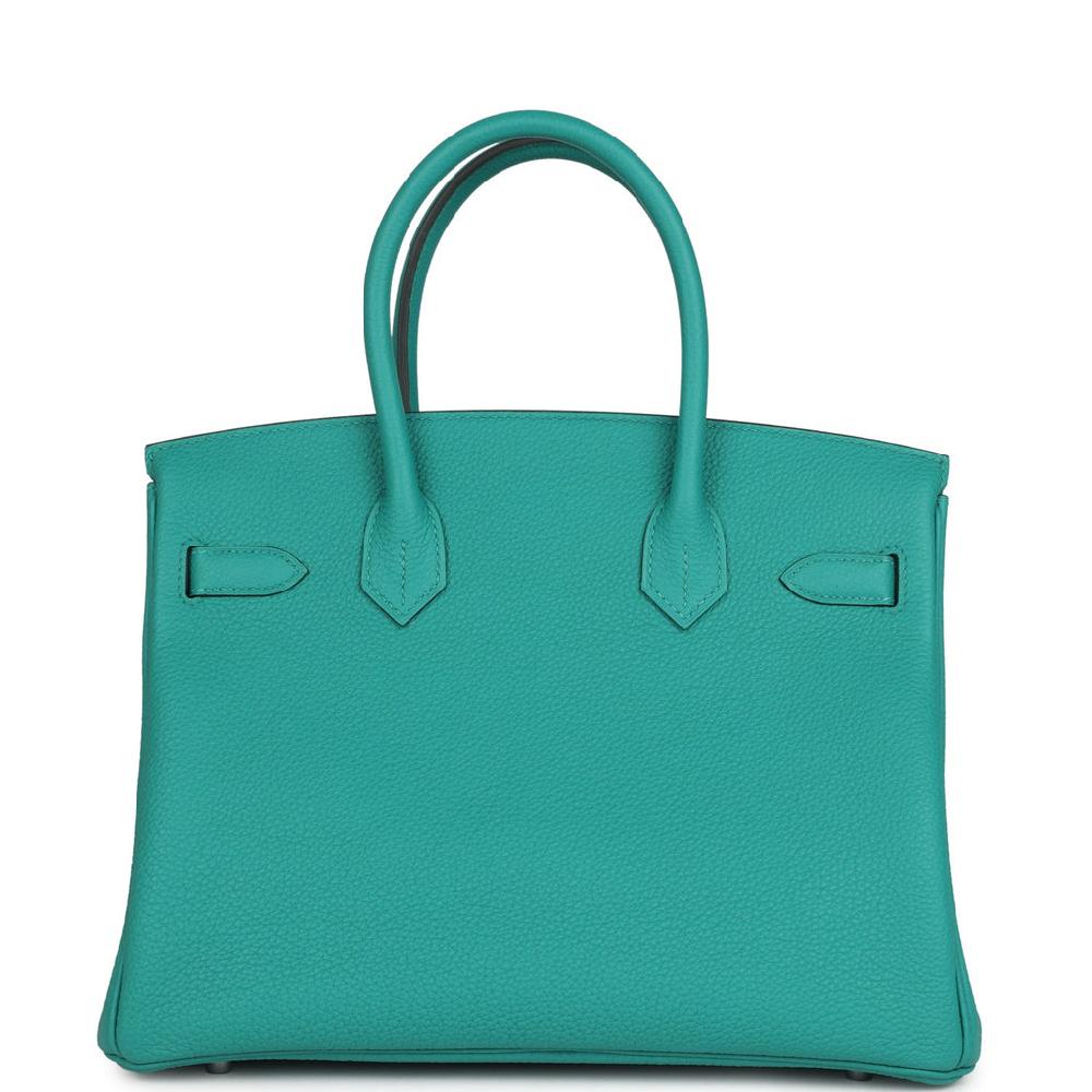 Hermes Birkin 30 Vert Verone Togo Palladium Hardware