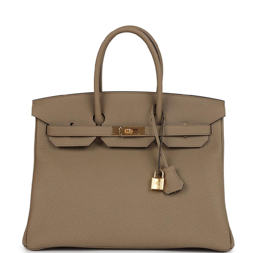 Hermes Birkin 35 Beige Marfa Togo Gold Hardware