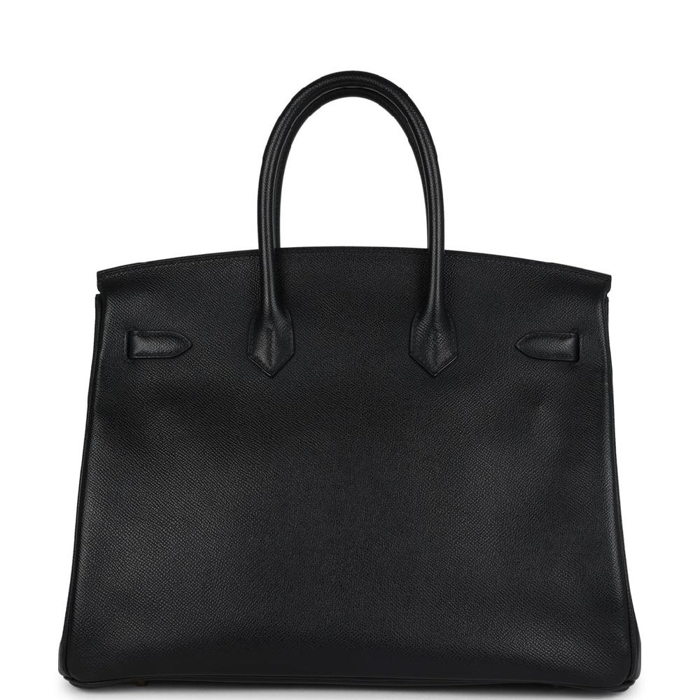 Hermes Birkin 35 Black Epsom Gold Hardware