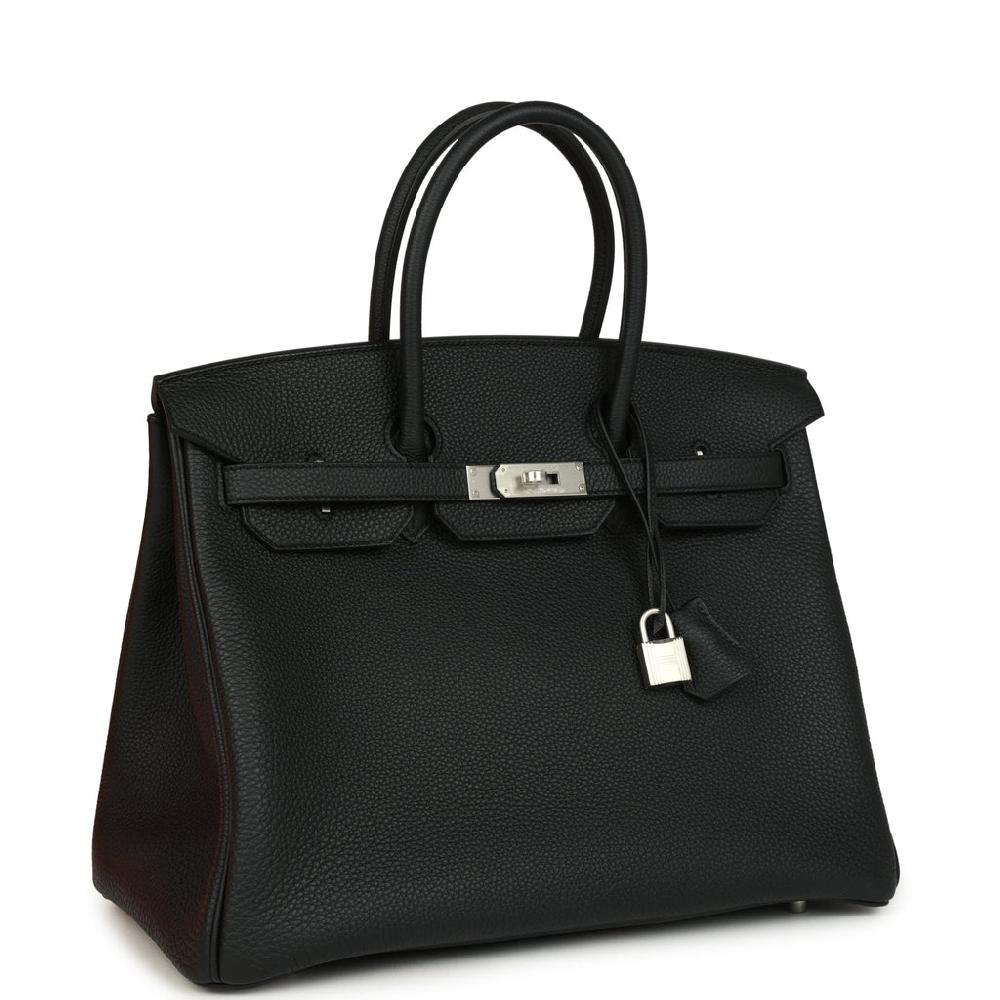 Hermes Birkin 35 Black Togo Brushed Palladium Hardware