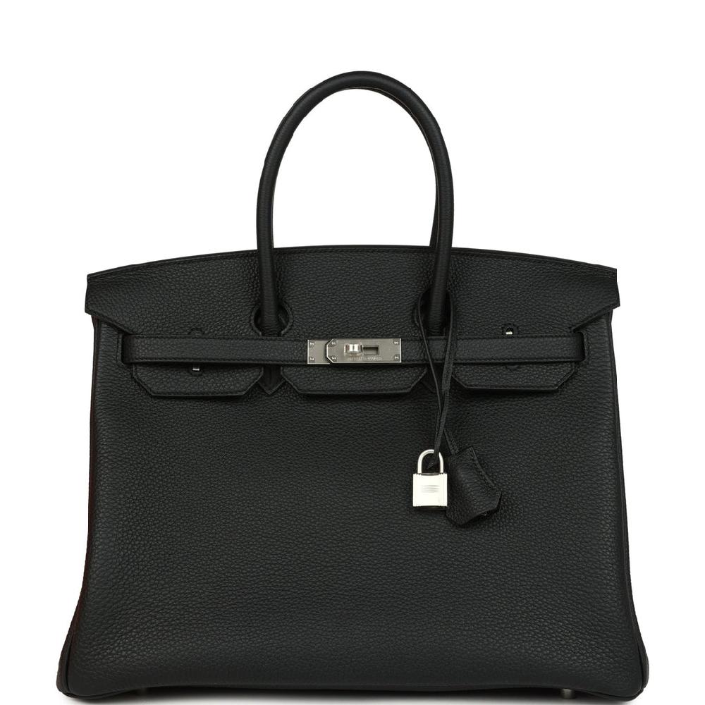Hermes Birkin 35 Black Togo Brushed Palladium Hardware