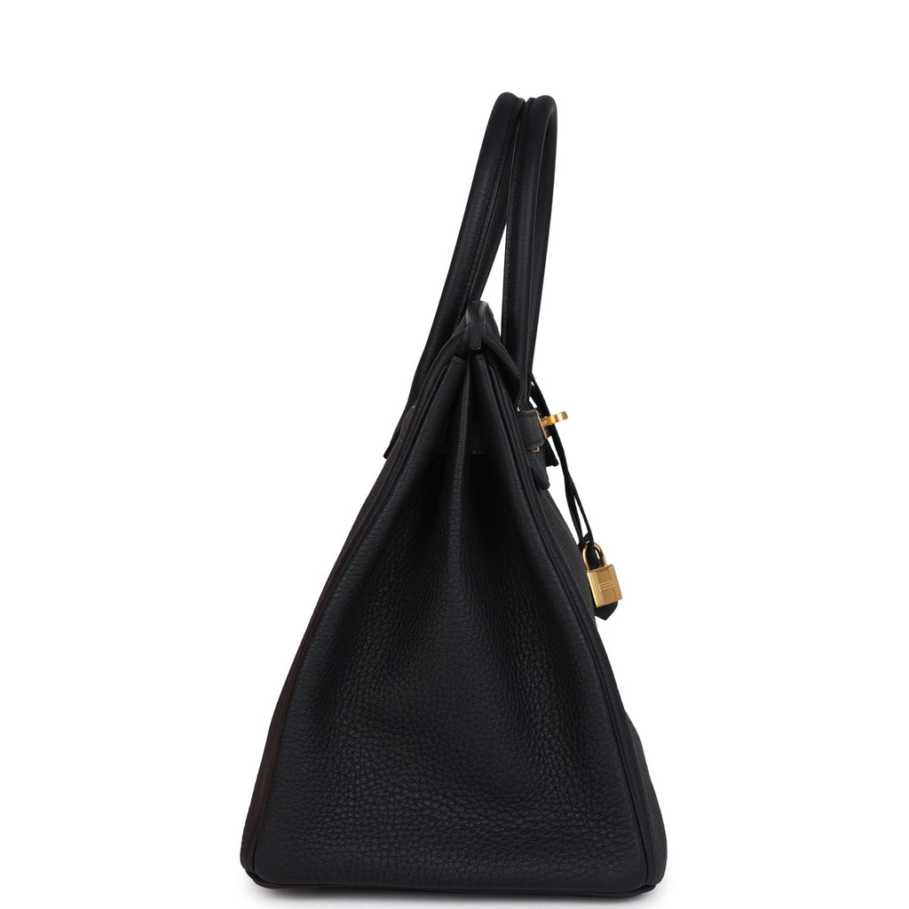 Hermes Birkin 35 Black Togo Gold Hardware