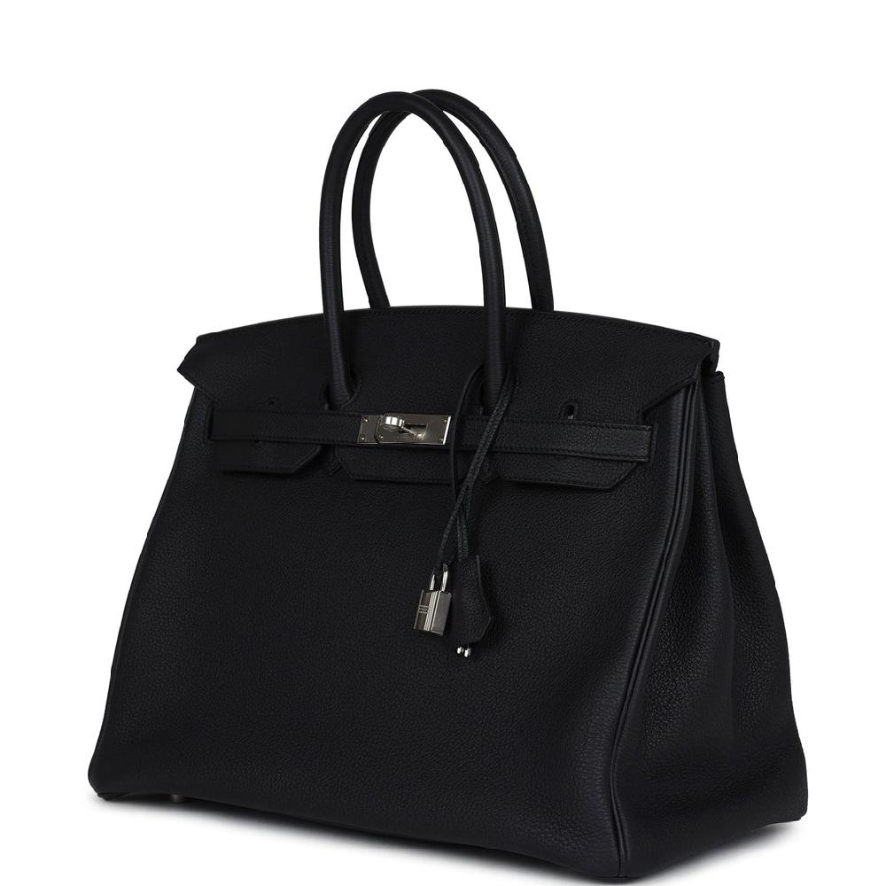 Hermes Birkin 35 Black Togo Palladium Hardware