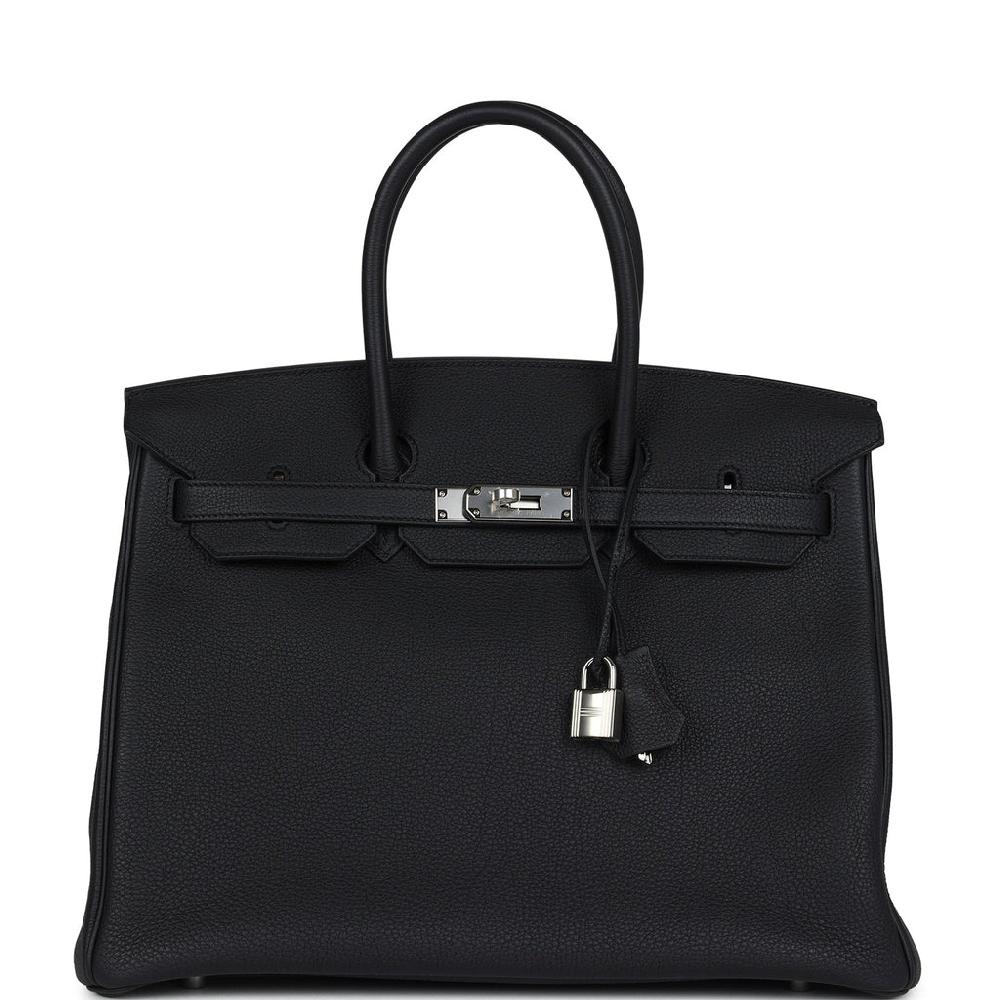 Hermes Birkin 35 Black Togo Palladium Hardware