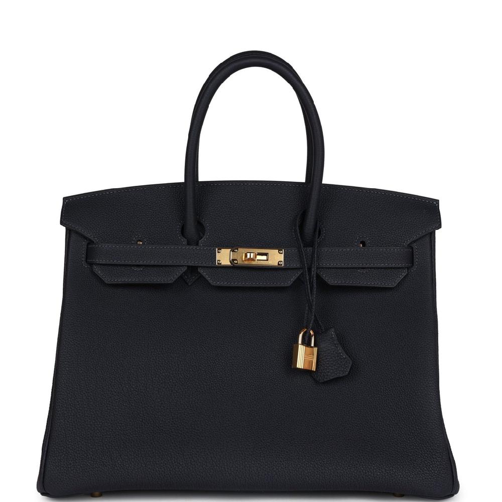 Hermes Birkin 35 Caban Togo Gold Hardware
