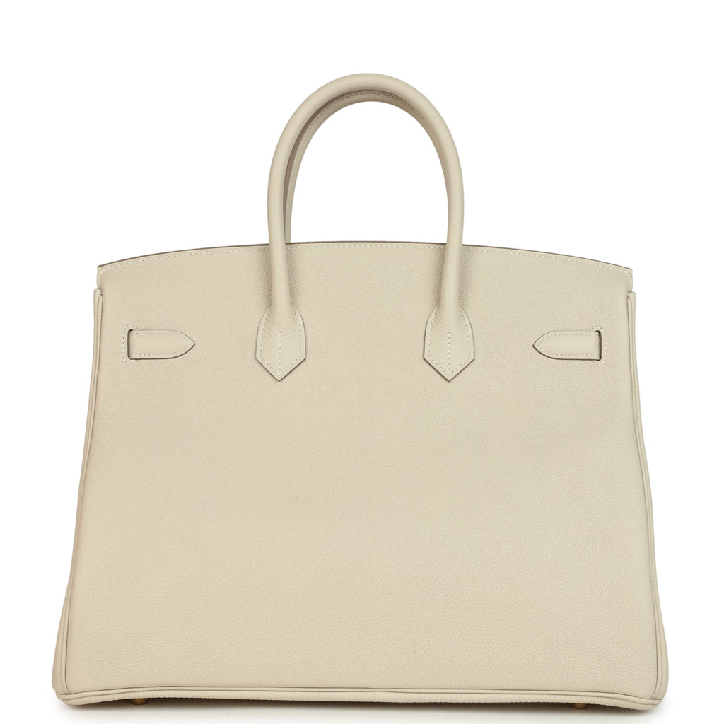 Hermes Birkin 35 Craie Togo Gold Hardware