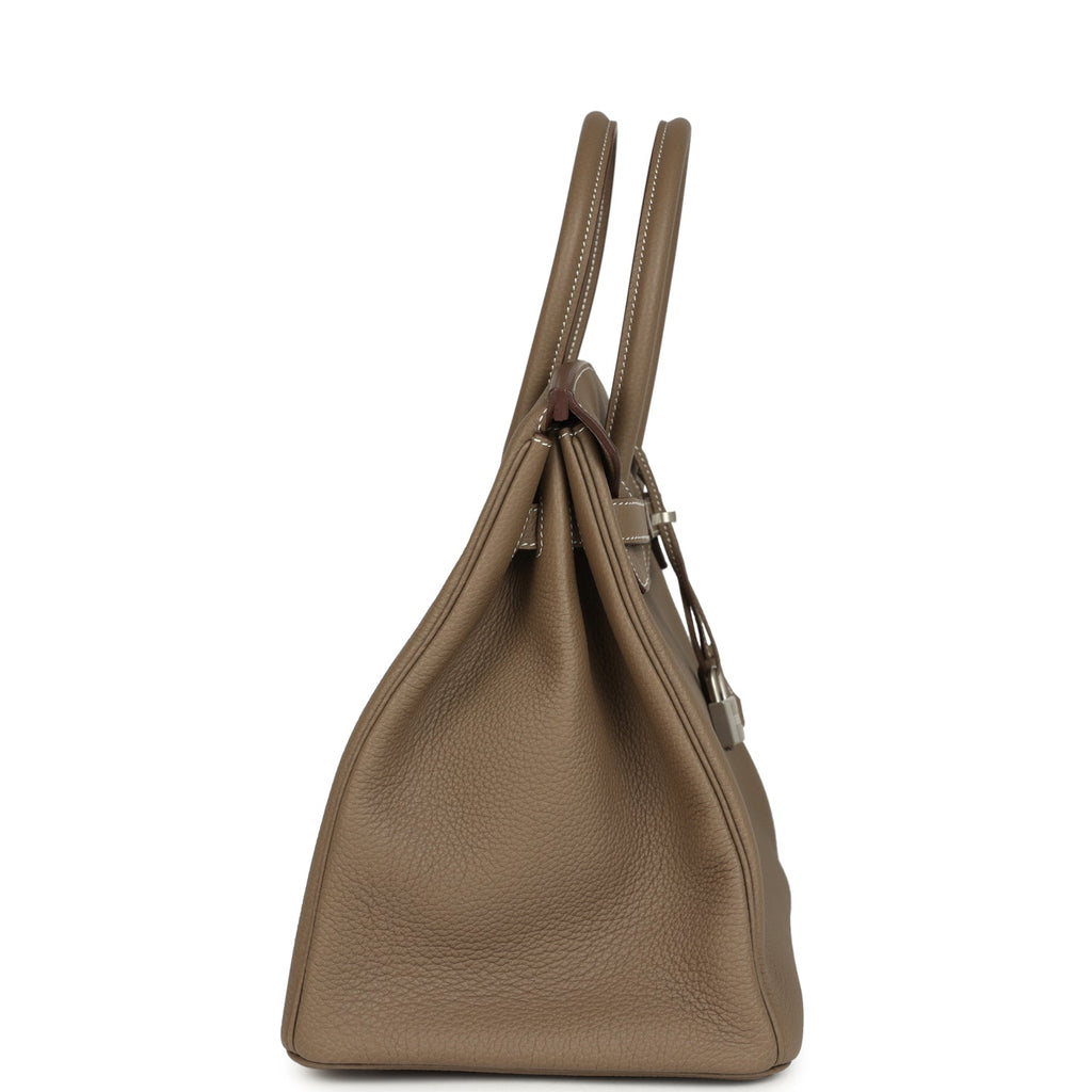 Hermes Birkin 35 Etoupe Togo Brushed Palladium Hardware