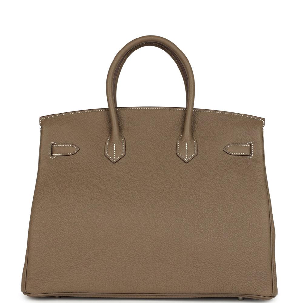 Hermes Birkin 35 Etoupe Togo Brushed Palladium Hardware