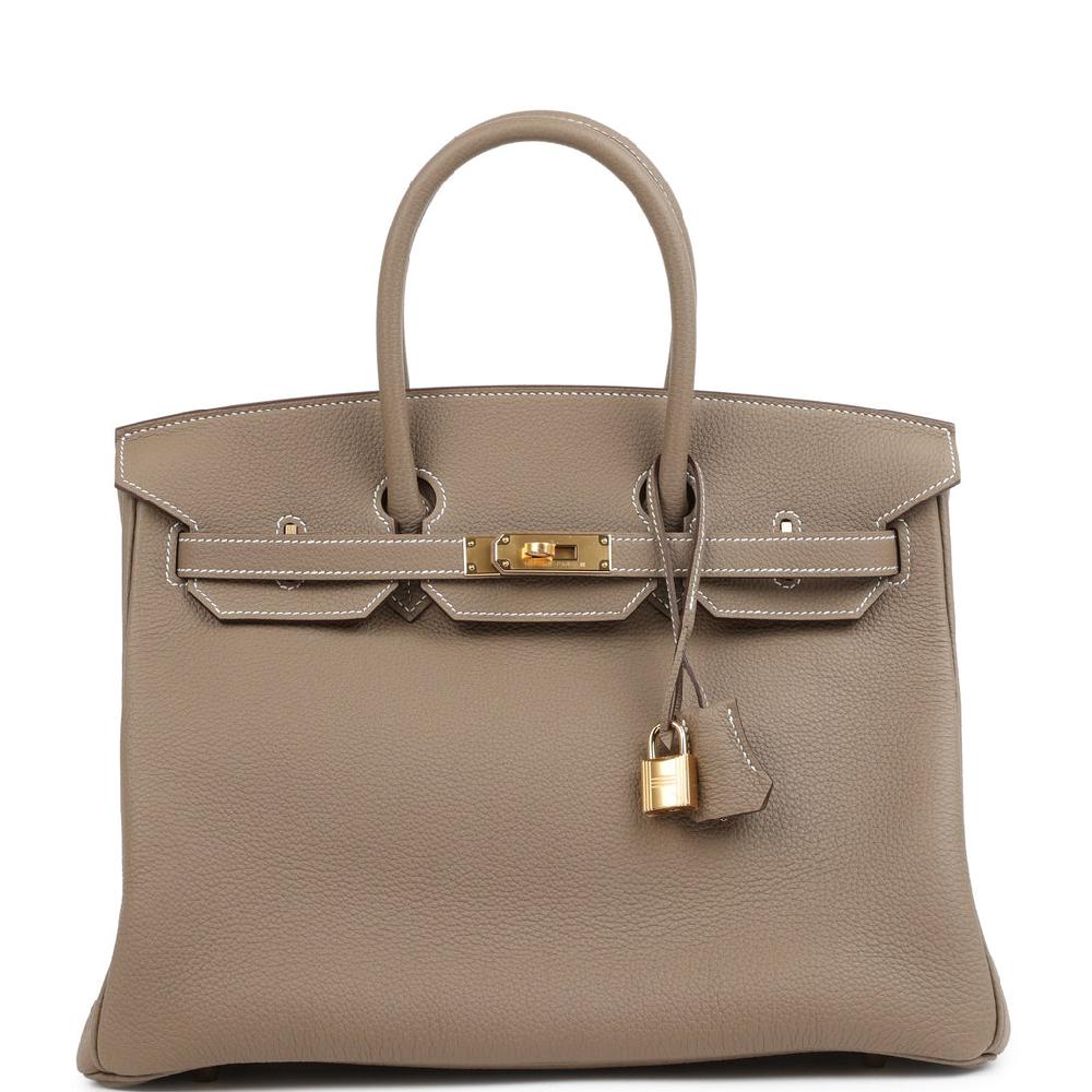 Hermes Birkin 35 Etoupe Togo Gold Hardware