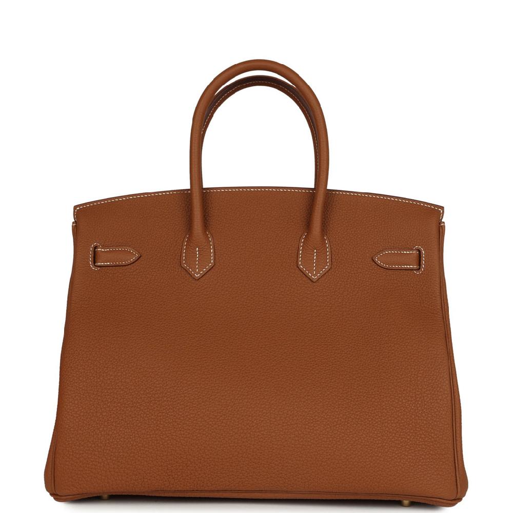 Hermes Birkin 35 Gold Togo Brushed Gold Hardware
