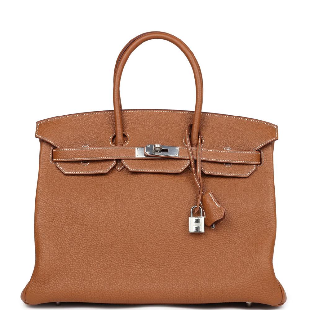 Hermes Birkin 35 Gold Togo Palladium Hardware