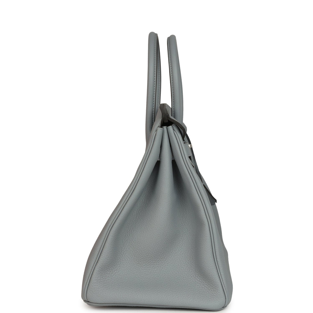 Hermes Birkin 35 Gris Pantin Togo Palladium Hardware