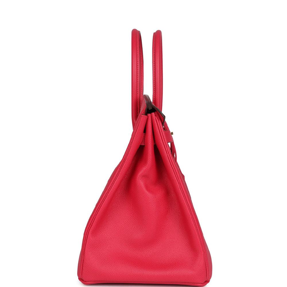 Hermes Birkin 35 Rose Extreme Epsom Gold Hardware