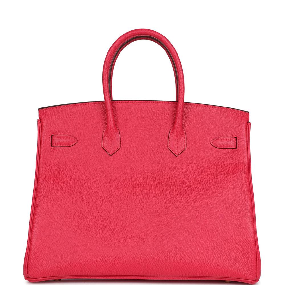 Hermes Birkin 35 Rose Extreme Epsom Gold Hardware