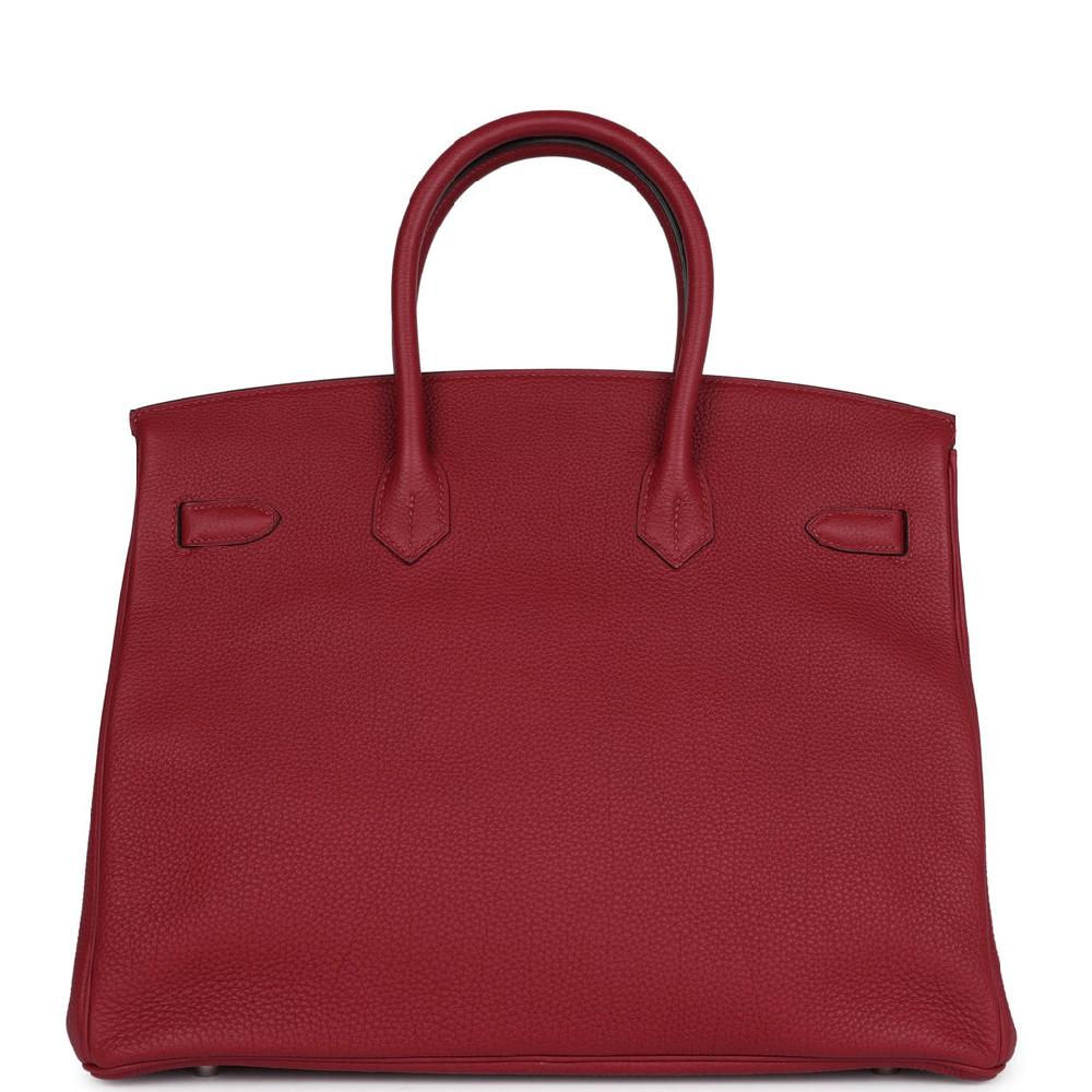 Hermes Birkin 35 Rouge Grenat Togo Palladium Hardware