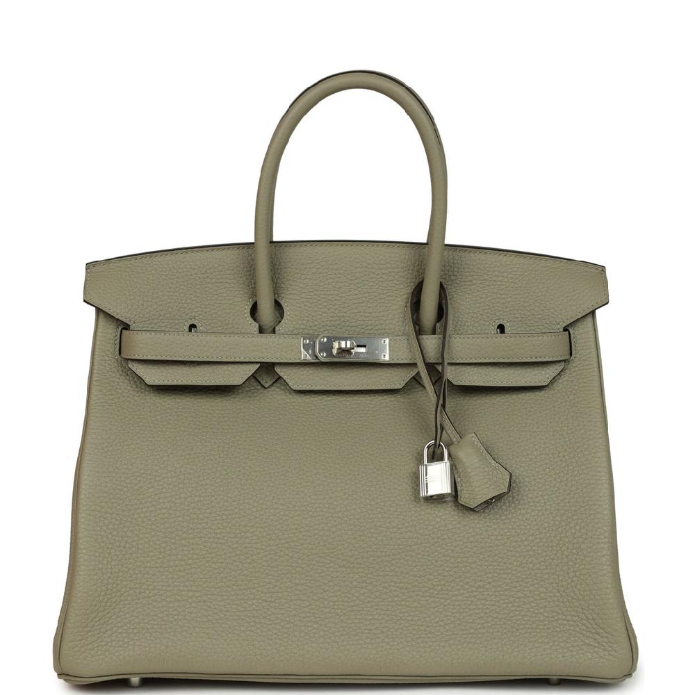Hermes Birkin 35 Sauge Togo Palladium Hardware
