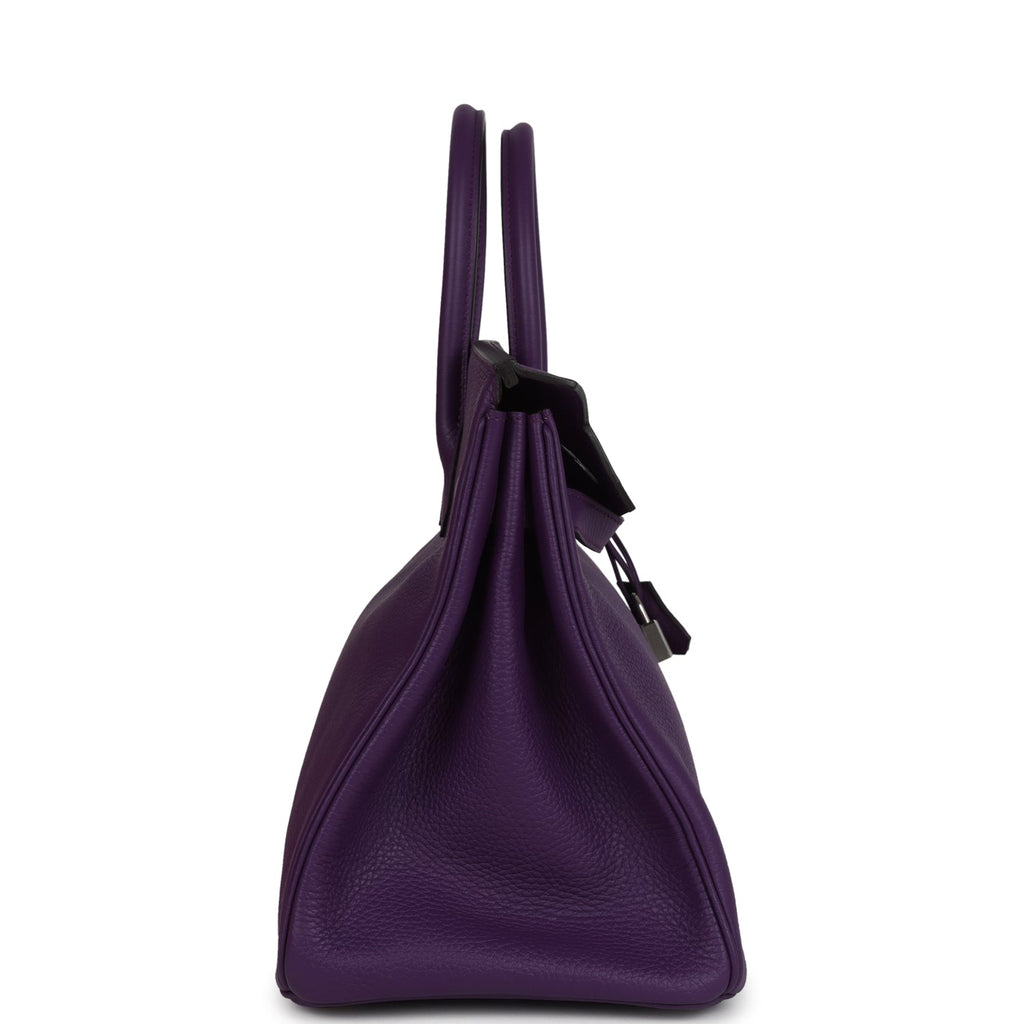 Hermes Birkin 35 Ultraviolet Clemence Palladium Hardware