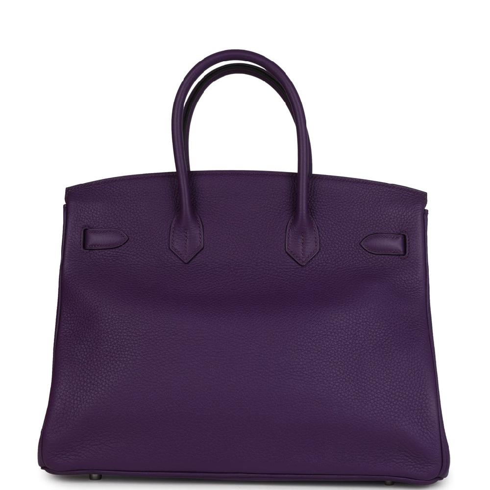 Hermes Birkin 35 Ultraviolet Clemence Palladium Hardware