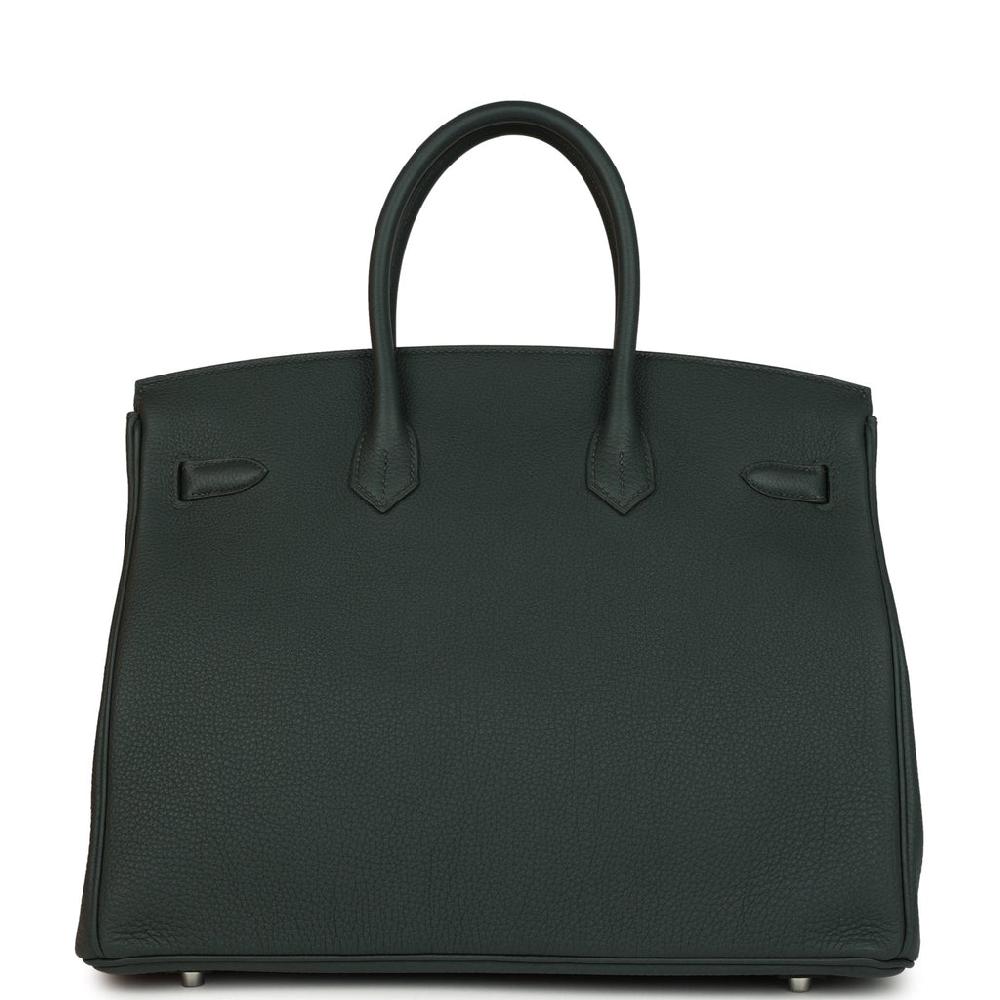 Hermes Birkin 35 Vert Mangrove Togo Palladium Hardware