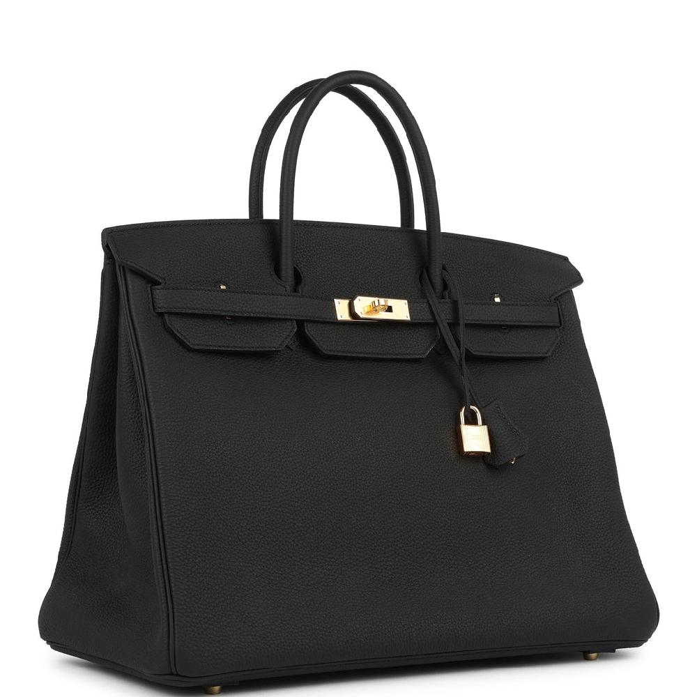 Hermes Birkin 40 Black Togo Gold Hardware