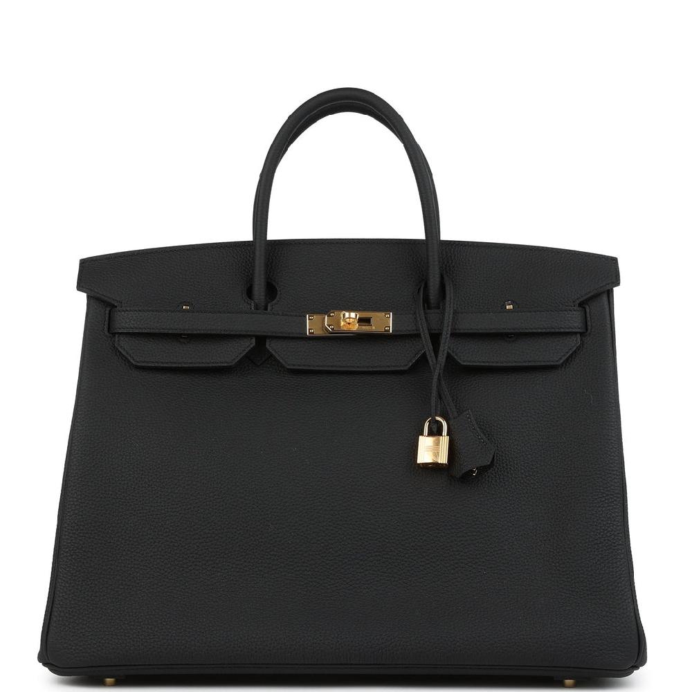 Hermes Birkin 40 Black Togo Gold Hardware