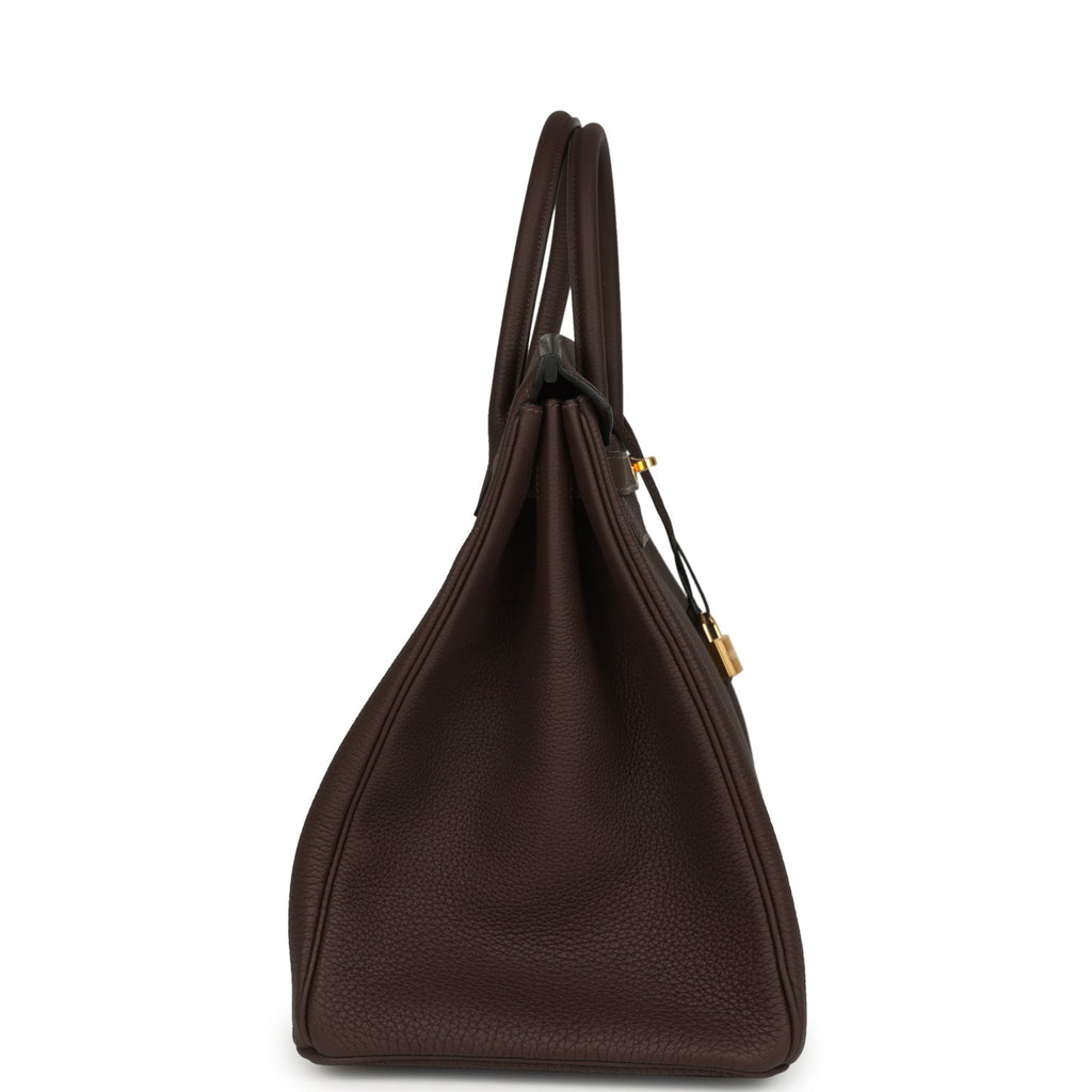 Hermes Birkin 40 Chocolate Togo Gold Hardware