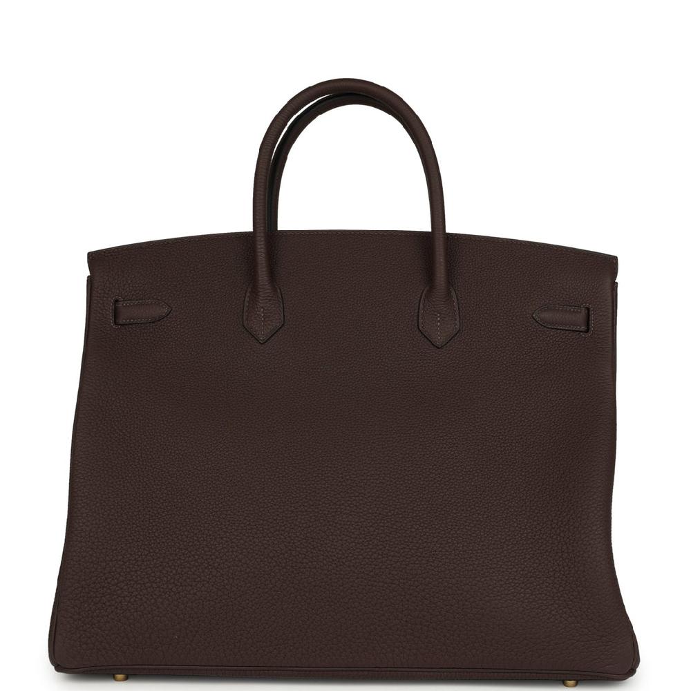 Hermes Birkin 40 Chocolate Togo Gold Hardware