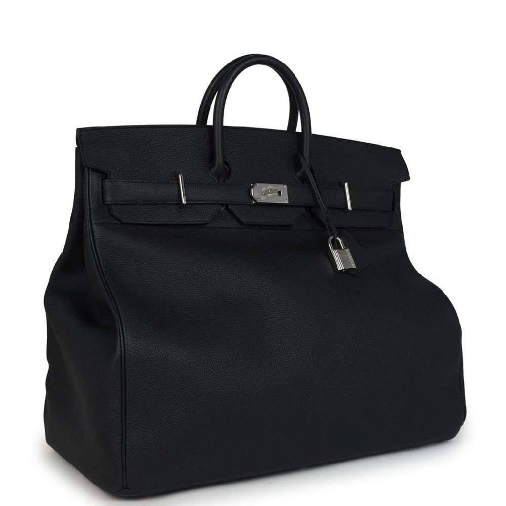 Hermes Birkin HAC 50 Black Togo Palladium Hardware