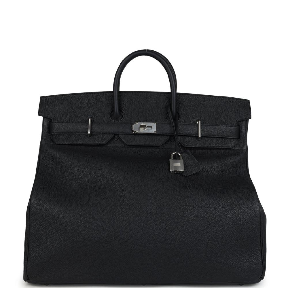 Hermes Birkin HAC 50 Black Togo Palladium Hardware