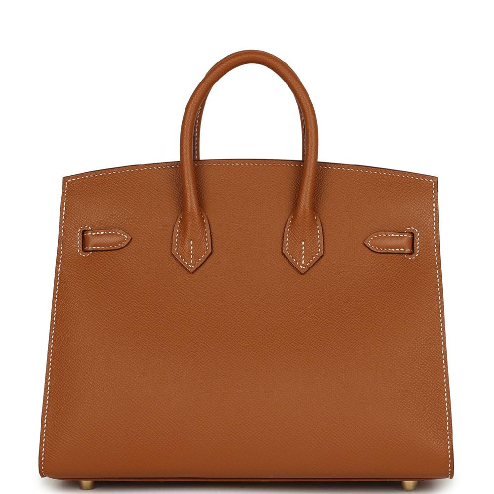 Hermes Birkin Sellier 25 Gold Epsom Gold Hardware
