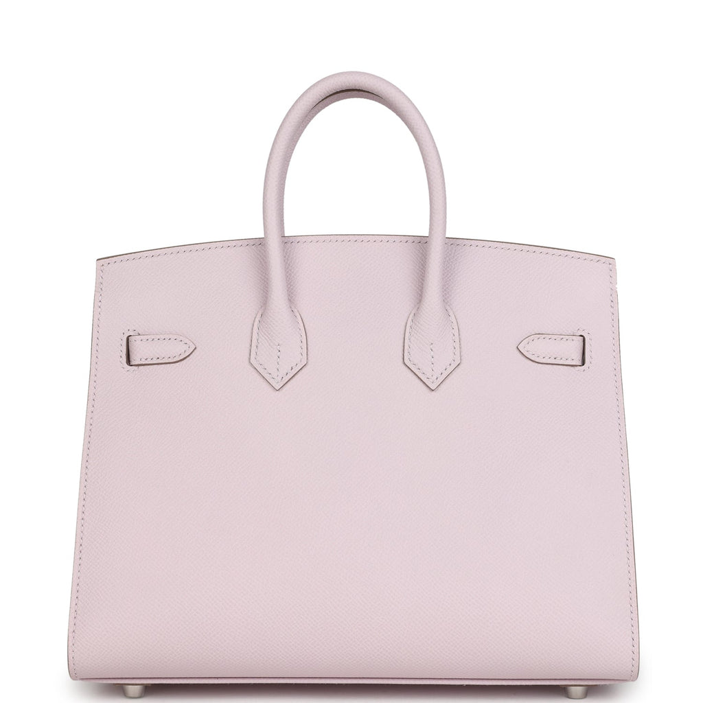 Hermes Birkin Sellier 25 Mauve Pale Epsom Palladium Hardware
